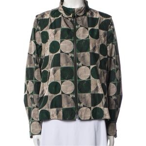 Akris Punto Geo Circle Convertible  Bomber/ Vest Jacket - Size 4